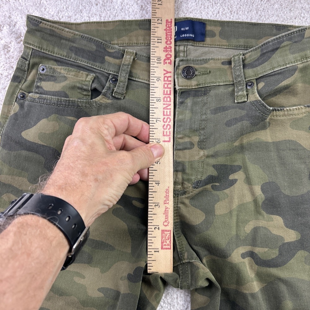 Gap High-Rise Skinny Legging Ankle Women's 30/10 (32x26) Army Camo Stretch - Picture 5 of 13